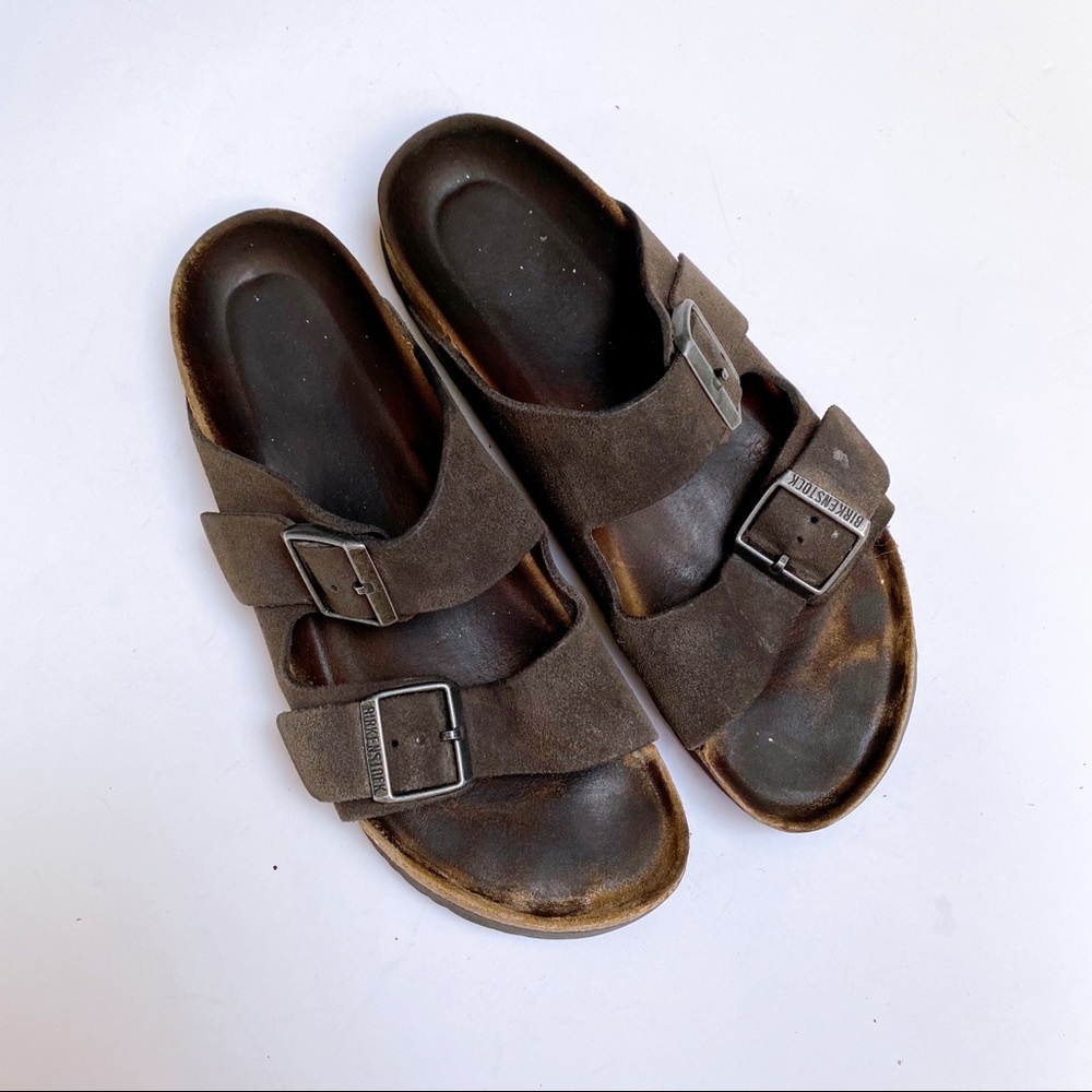 Birkenstock Arizona Soft Footbed Gray Suede